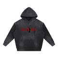 Vintage Washed Frayed Fleece Hoodie – Effortlessly Worn-In Comfort with Timeless Street Style”