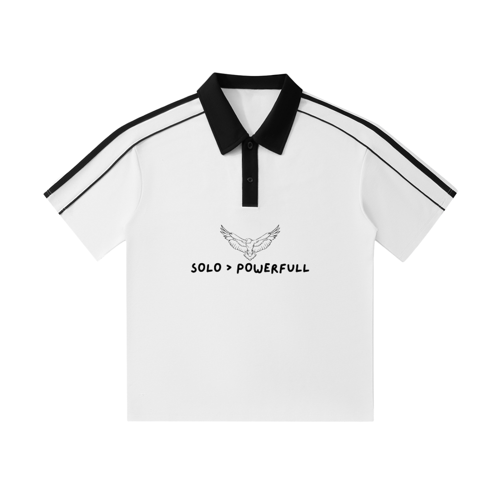 Solo Eagle Power collar  T-Shirt – Bold Freedom Graphic Tee for Men